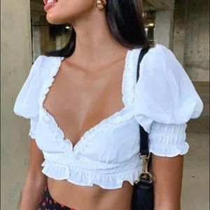 White Princess Polly top